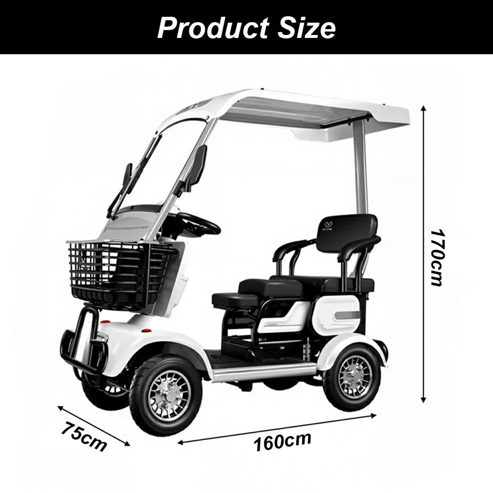 Eeeza E30 Electric Mobility Scooter, 650W 60V 20Ah