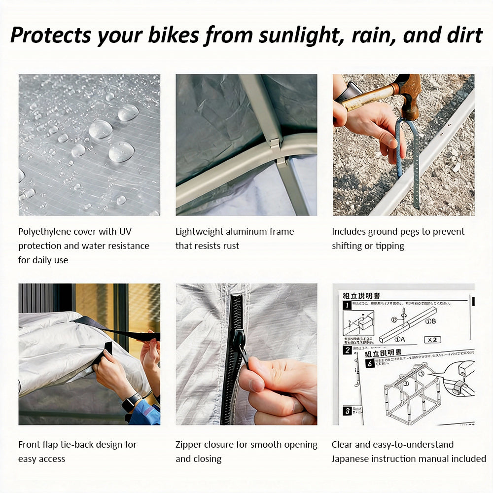 Eeeza Outdoor Rain Canopy For Bicycles and Motorcycles