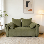 Fabric Sofa for Small Spaces - Ideal for Apartments/Rental Homes, 2-Seater Loveseat for Living Room