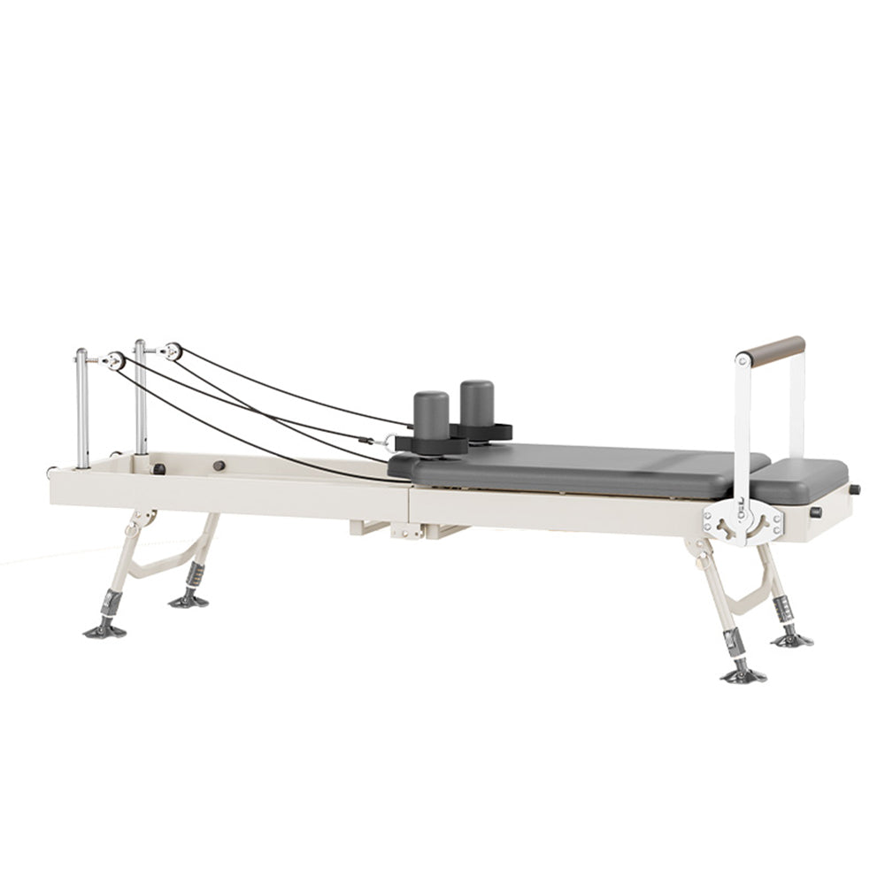 Eeeza Foldable Pilates Reformer – Adjustable Steel Frame with Silent Resistance