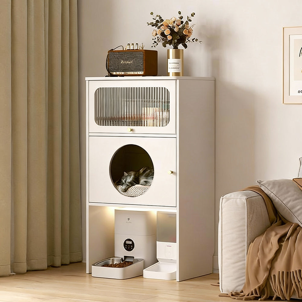 Eeeza Multi-layer Storage Cabinet Combining Cat Bed And Storage