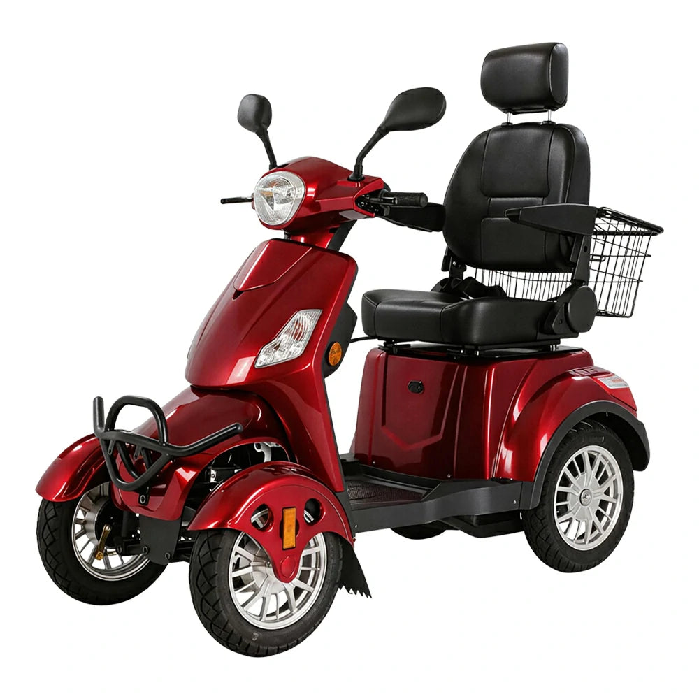 Eeeza 4-Wheel Electric Mobility Scooter with 3 Selectable Speed Modes and 500W Motor, 150kg Max Load