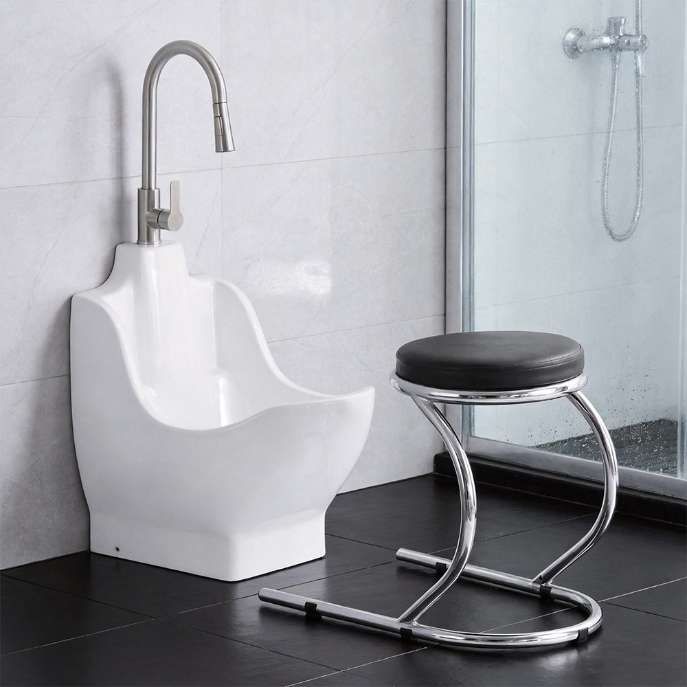 Eeeza Bathroom Foot Spa Ceramic Basin With Dedicated Chair