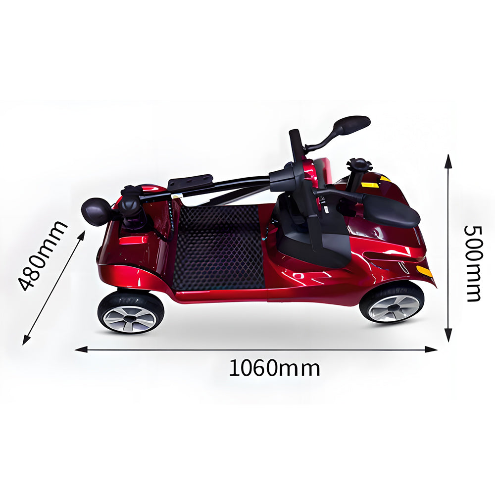 Eeeza Compact Mobility Scooter – Solid Tires, 150kg Load for Everyday Errands