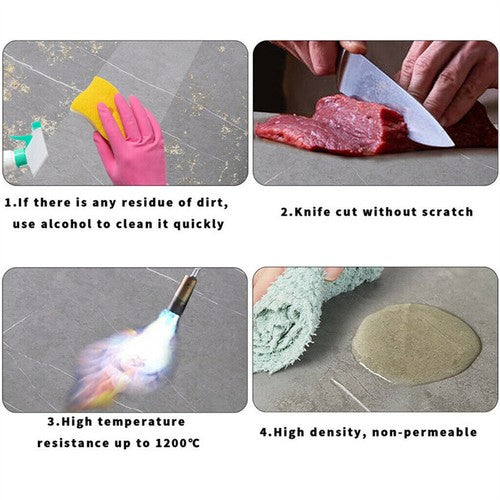 2PCS Nordic Nesting Coffee Table Marble Side End Tables Round Plate Home Office