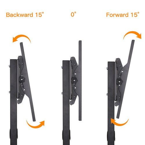 Rolling Trolley TV Floor Stand Portable Television w /Swivel VESA Bracket 32-70"