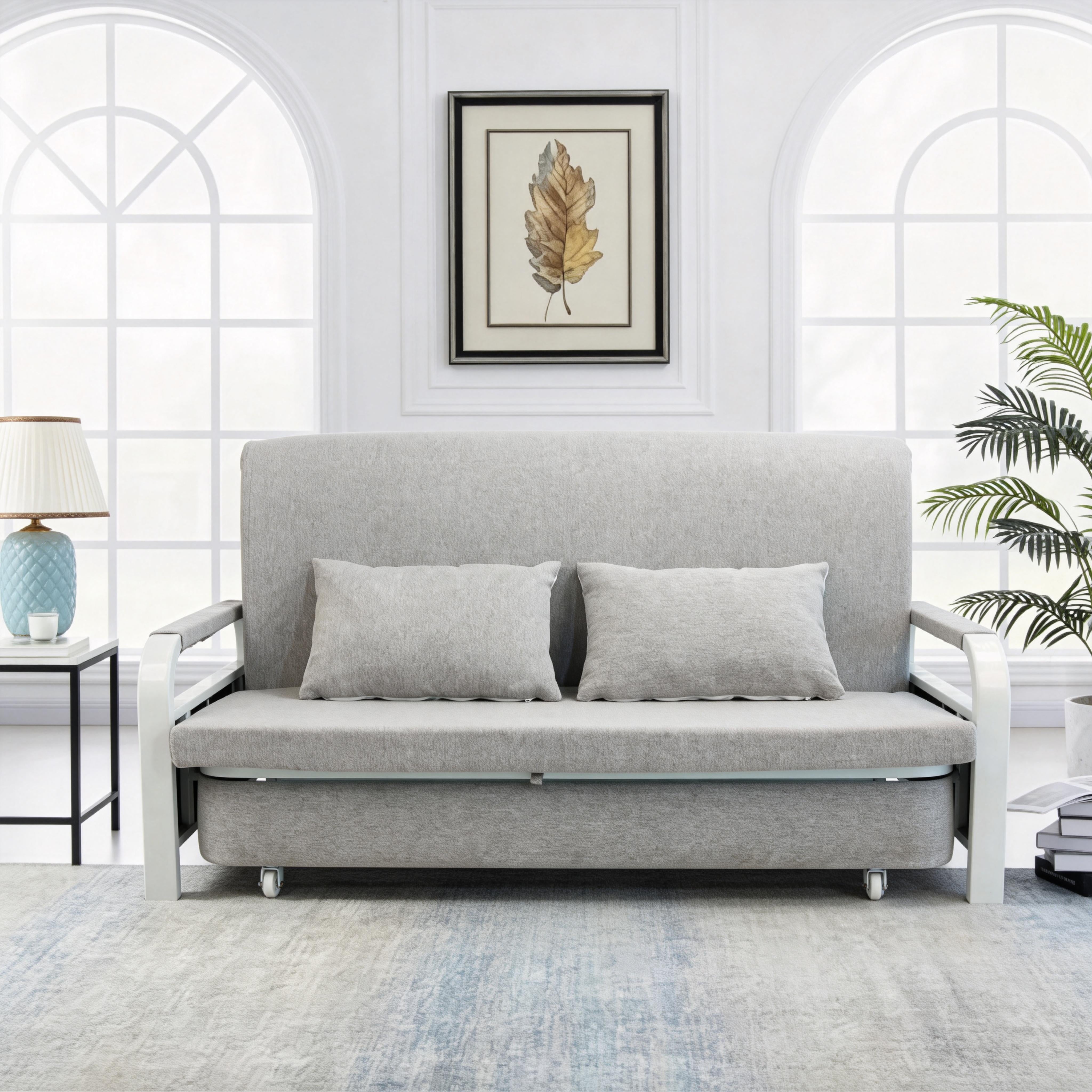 Eeeza Fashionable Foldable Carbon Steel Sofa Bed