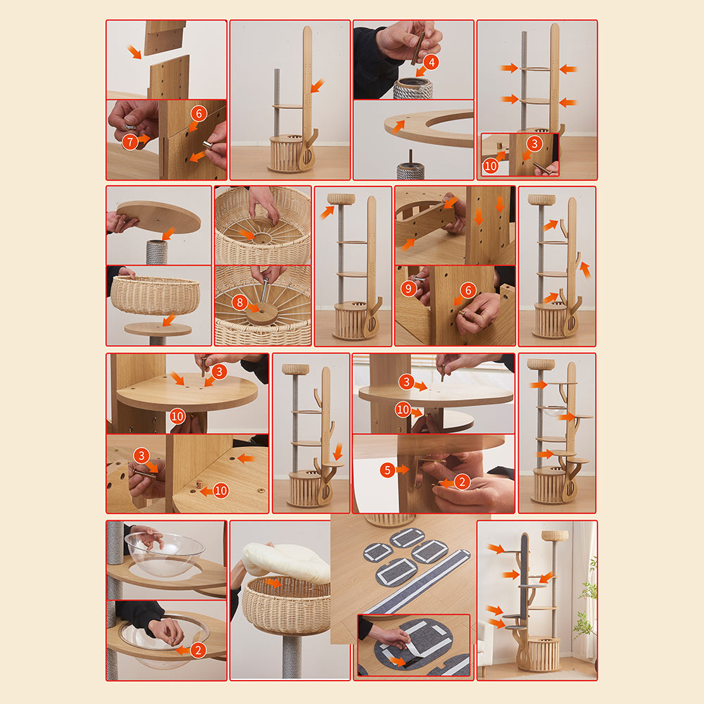 Eeeza Multi-Functional MDF Cat Tree