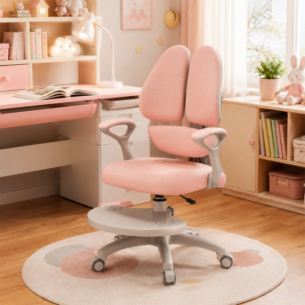 Eeeza Kids Ergonomic Study Chair – Dual-Back Support & Adjustable Footrest (SGS Certified)