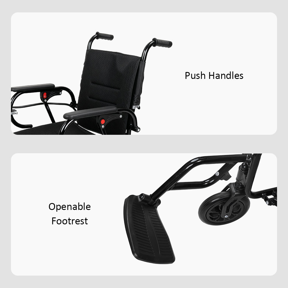 N80012 Foldable and Portable Electric Wheelchair, 500W 24V 12A