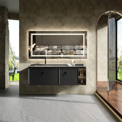 LED Bathroom Mirror Double Light Vanity Makeup Mirror Tall Full-Size Body Mirror