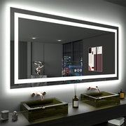 1600MM Huge LED Bathroom Mirror Dual Lights Makeup Mirror Anti-fog Dimmable AU
