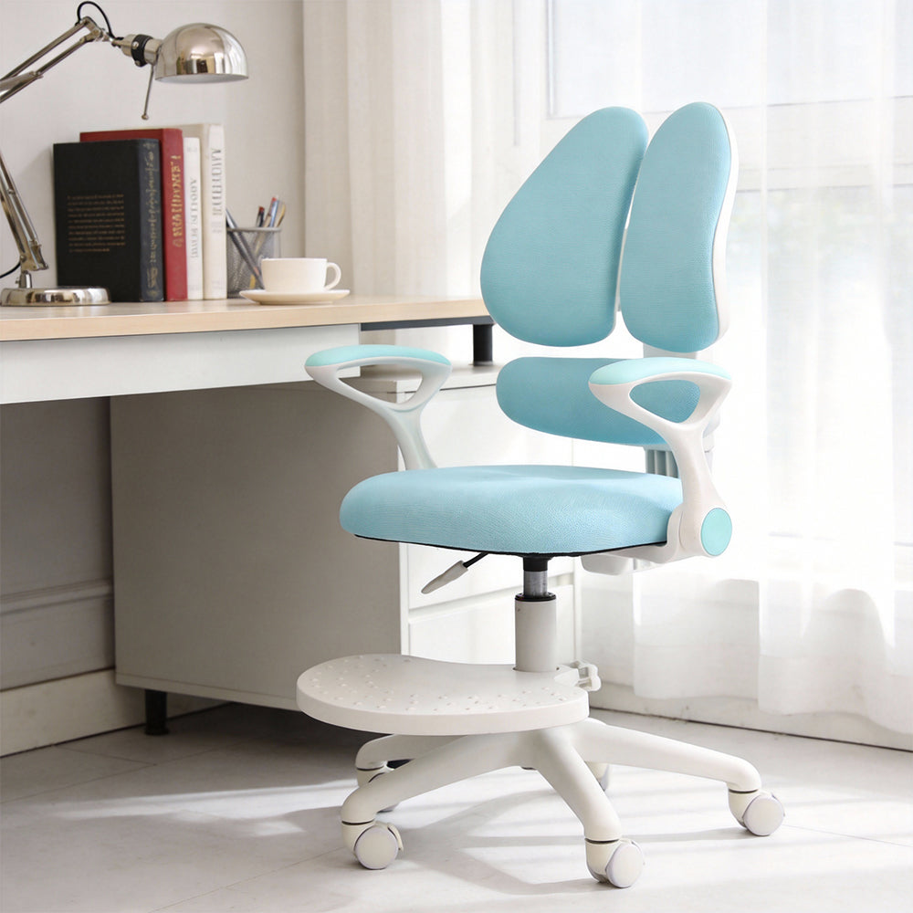 Eeeza Kids Ergonomic Study Chair – Dual-Back Support, Adjustable Footrest, SGS Certified