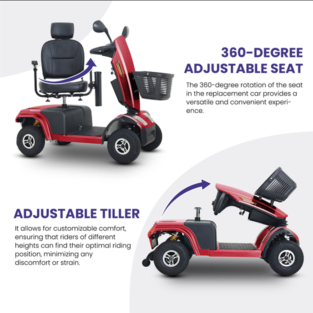 METRO MOBILITY Foldable 500W 24V 52Ah Electric Mobility Scooter