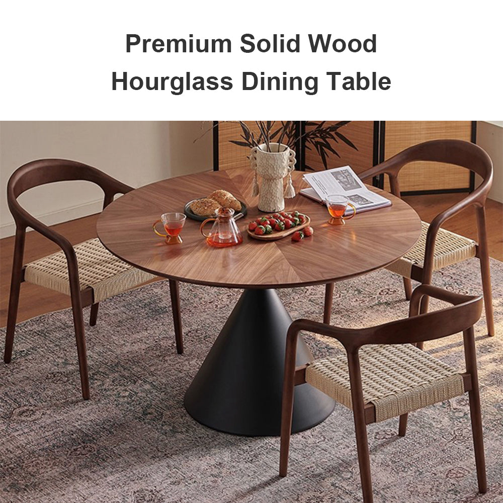 Eeeza Modern Essence Series - Hourglass Solid Wood Dining Table