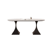 Eeeza Modern Essence Series - Modern Luxe Stone Dining Table