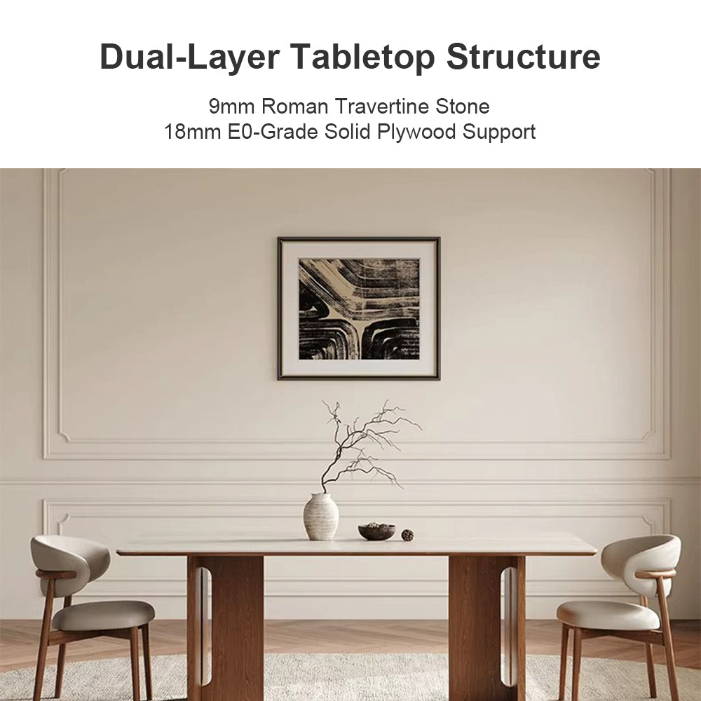 Eeeza Modern Essence Series - Natural Square Dining Table