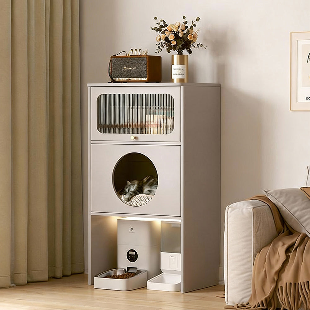 Eeeza Multi-layer Storage Cabinet Combining Cat Bed And Storage