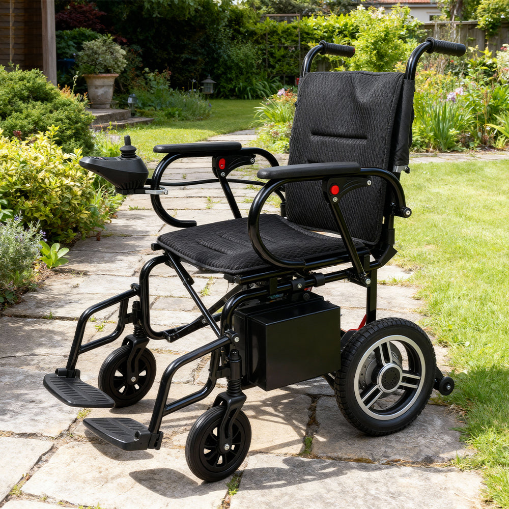 Eeeza Foldable Electric Wheelchair – Lightweight Aluminum Frame with 24V Battery Power