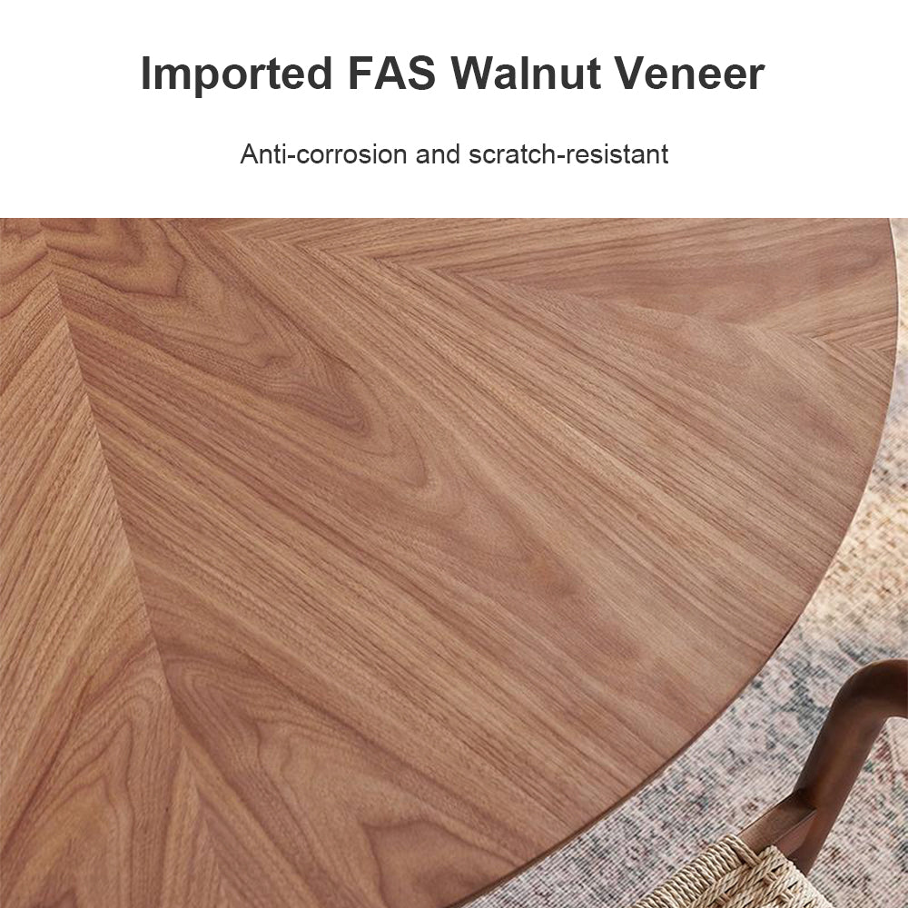 Eeeza Modern Essence Series - Hourglass Solid Wood Dining Table