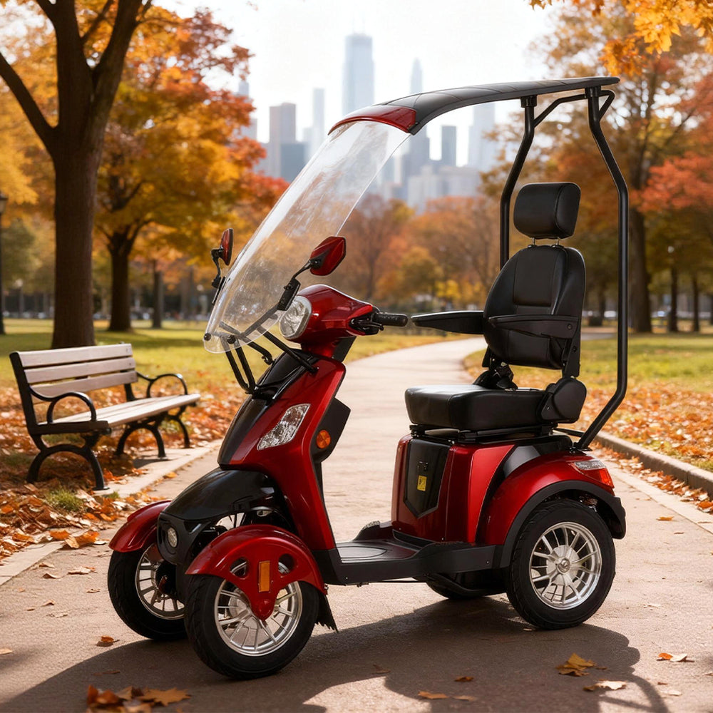 Eeeza Shield Mobility Scooter – 500W 60V20Ah with Canopy & Windshield