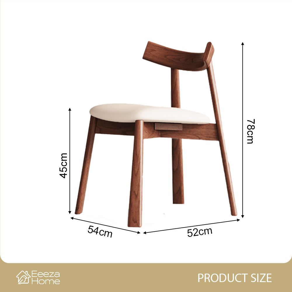 Eeeza Set of Two Modern Essence Series Crossback Chairs