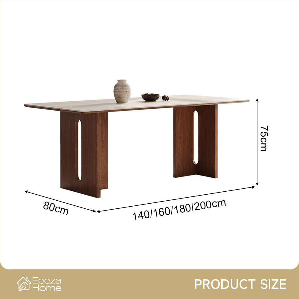 Eeeza Modern Essence Series - Natural Square Dining Table