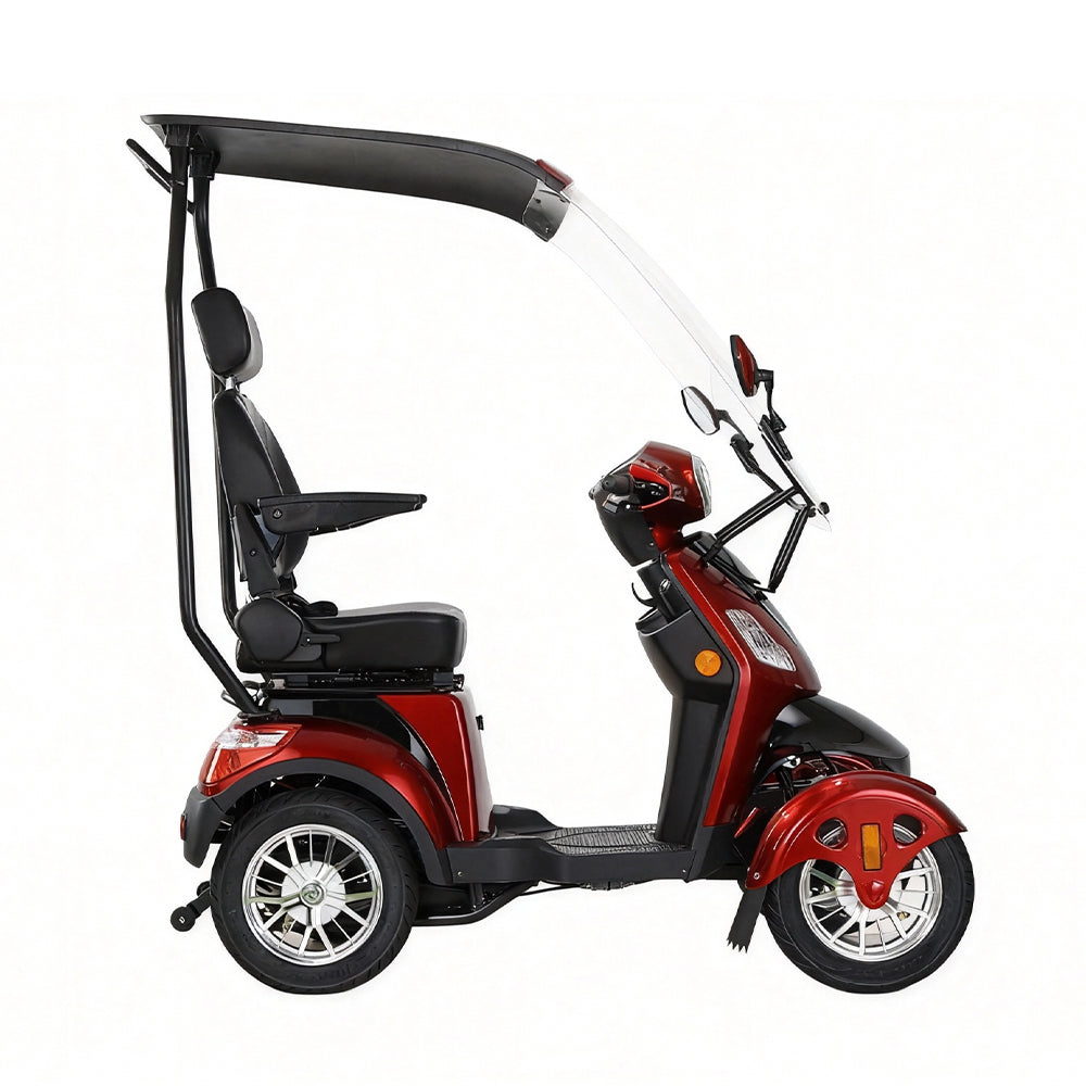 Eeeza B03B Mobility Scooter with Canopy & Windshield, 500W 60V20Ah