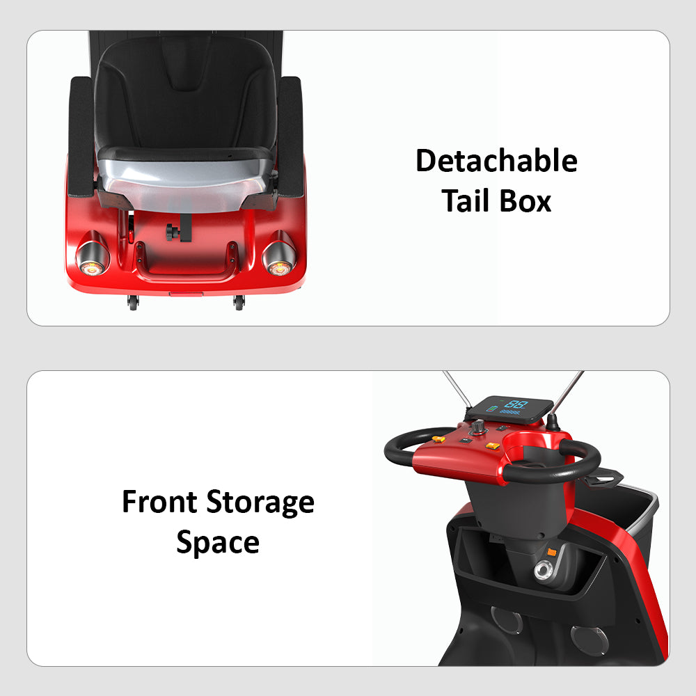 Eeeza Adjustable 500W 48V 20Ah Electric Mobility Scooter