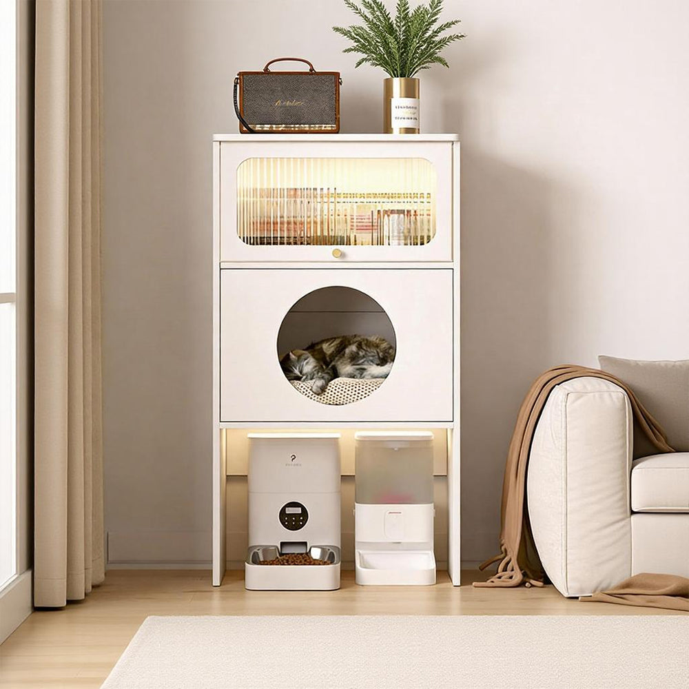 Eeeza Multi-layer Storage Cabinet Combining Cat Bed And Storage