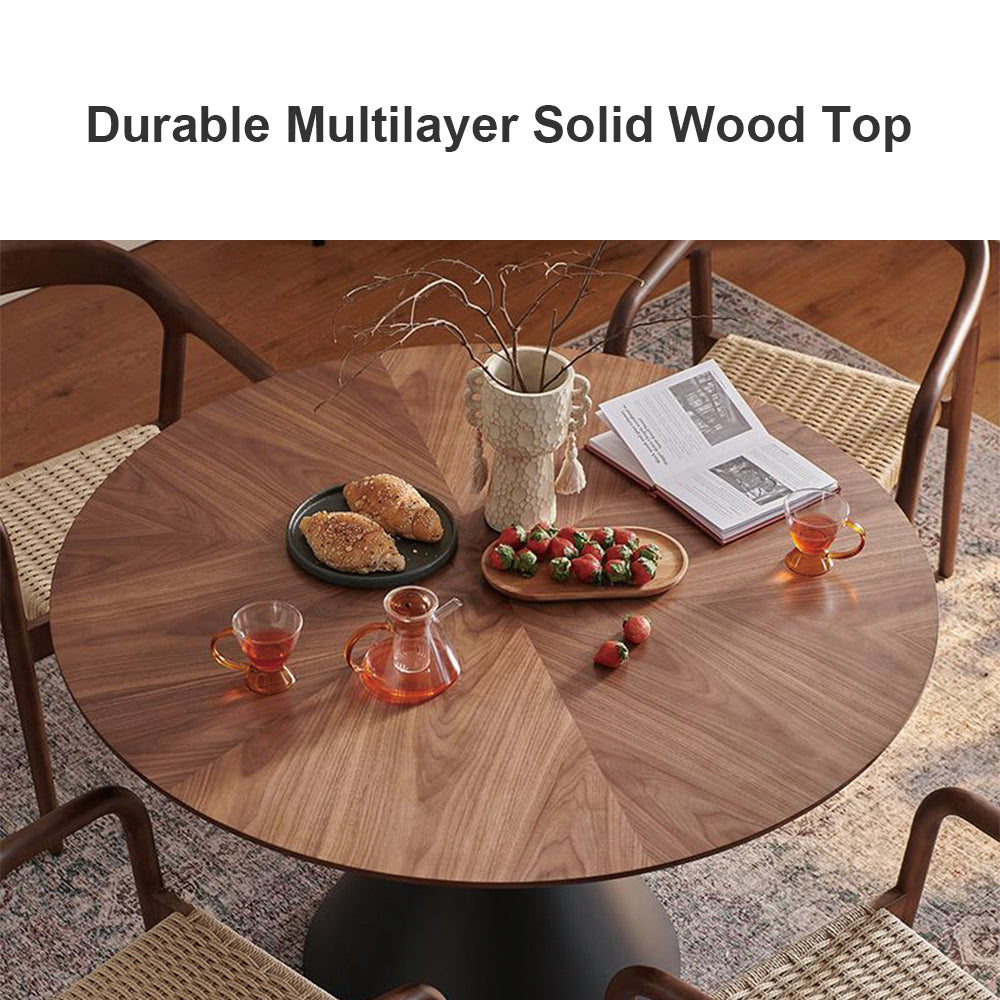Eeeza Modern Essence Series - Hourglass Solid Wood Dining Table