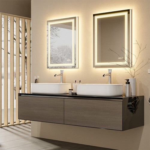LED Bathroom Vanity Mirror Lighted Smart Wall Mounted Backlit Mirror Waterproof