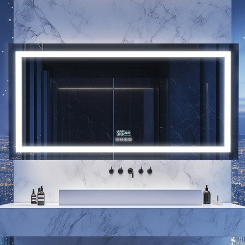 180cm LED Bathroom Mirror Bluetooth Speaker Music Makeup Mirror Dimmable