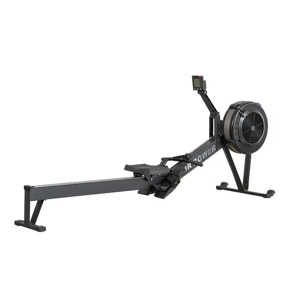 Eeeza Air Resistance Rowing Machine with 10-Level Wind Adjustment & LED Monitor