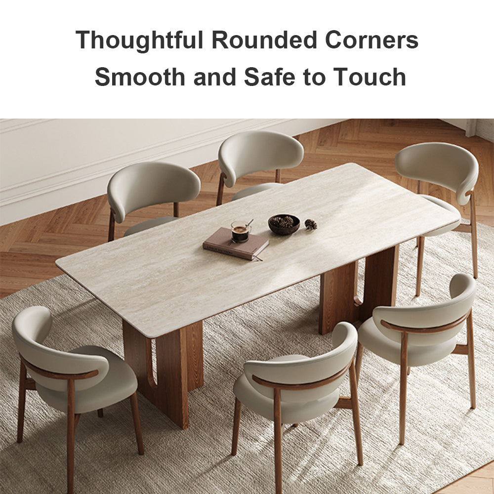 Eeeza Modern Essence Series - Natural Square Dining Table