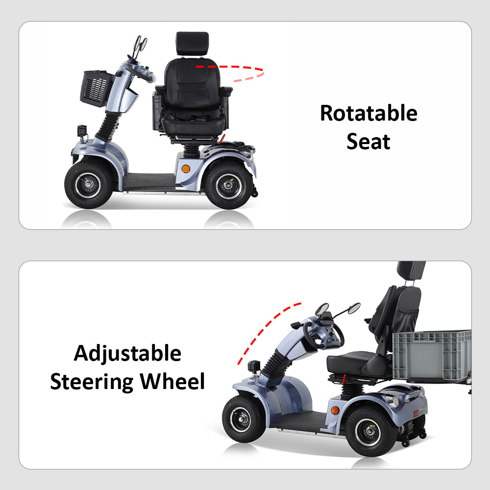 Eeeza Adjustable 500W 48V 20Ah Electric Mobility Scooter
