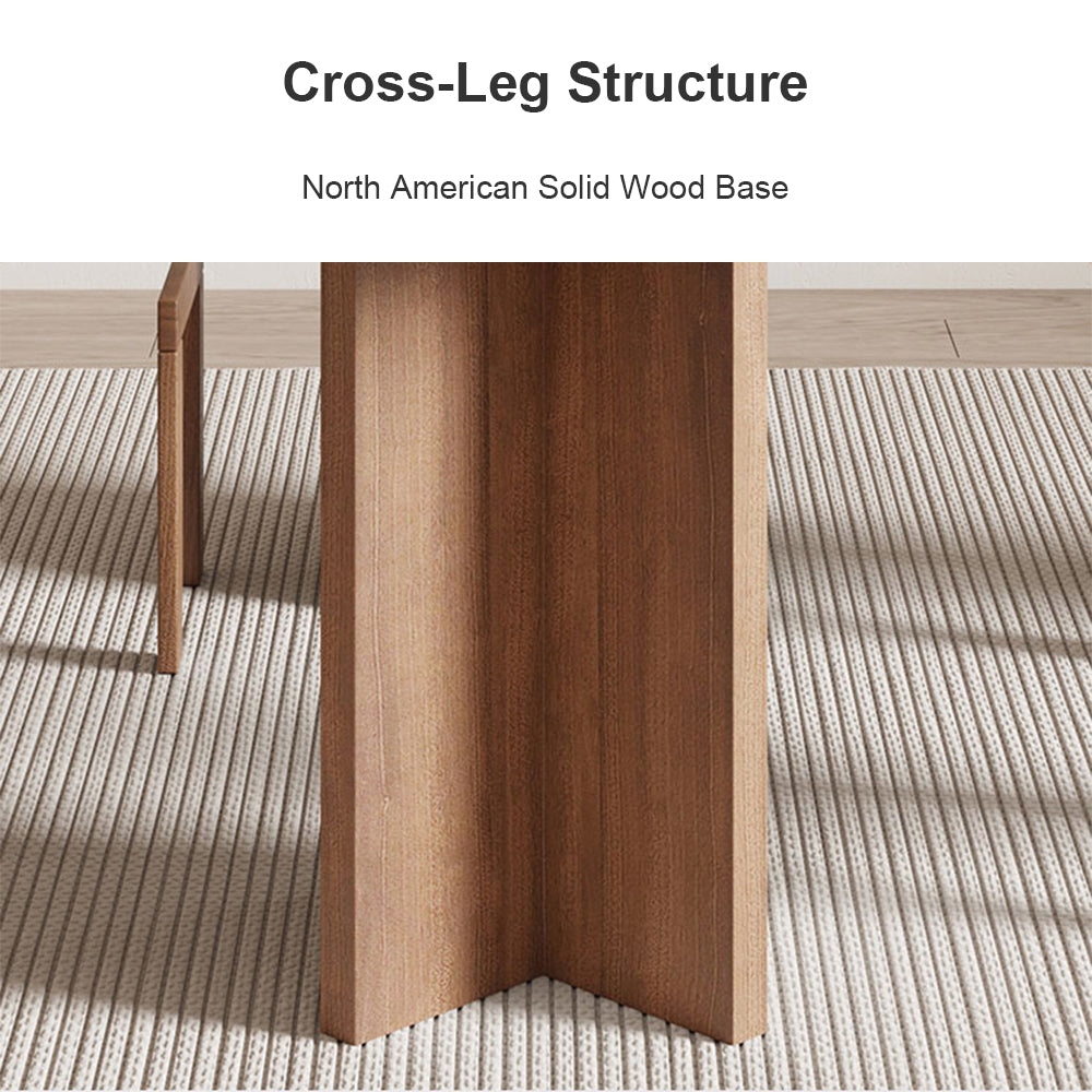 Eeeza Modern Essence Series - Cross-Leg Oval Dining Table