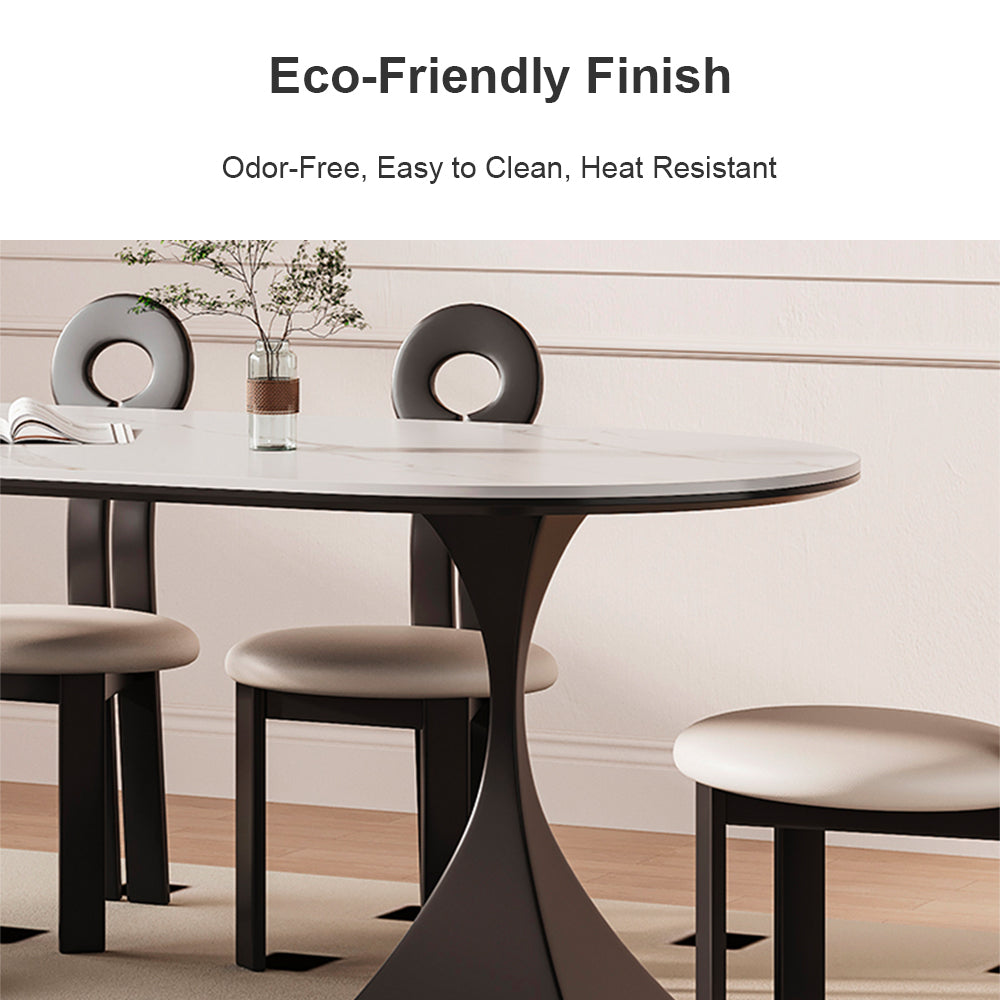 Eeeza Modern Essence Series - Modern Luxe Stone Dining Table