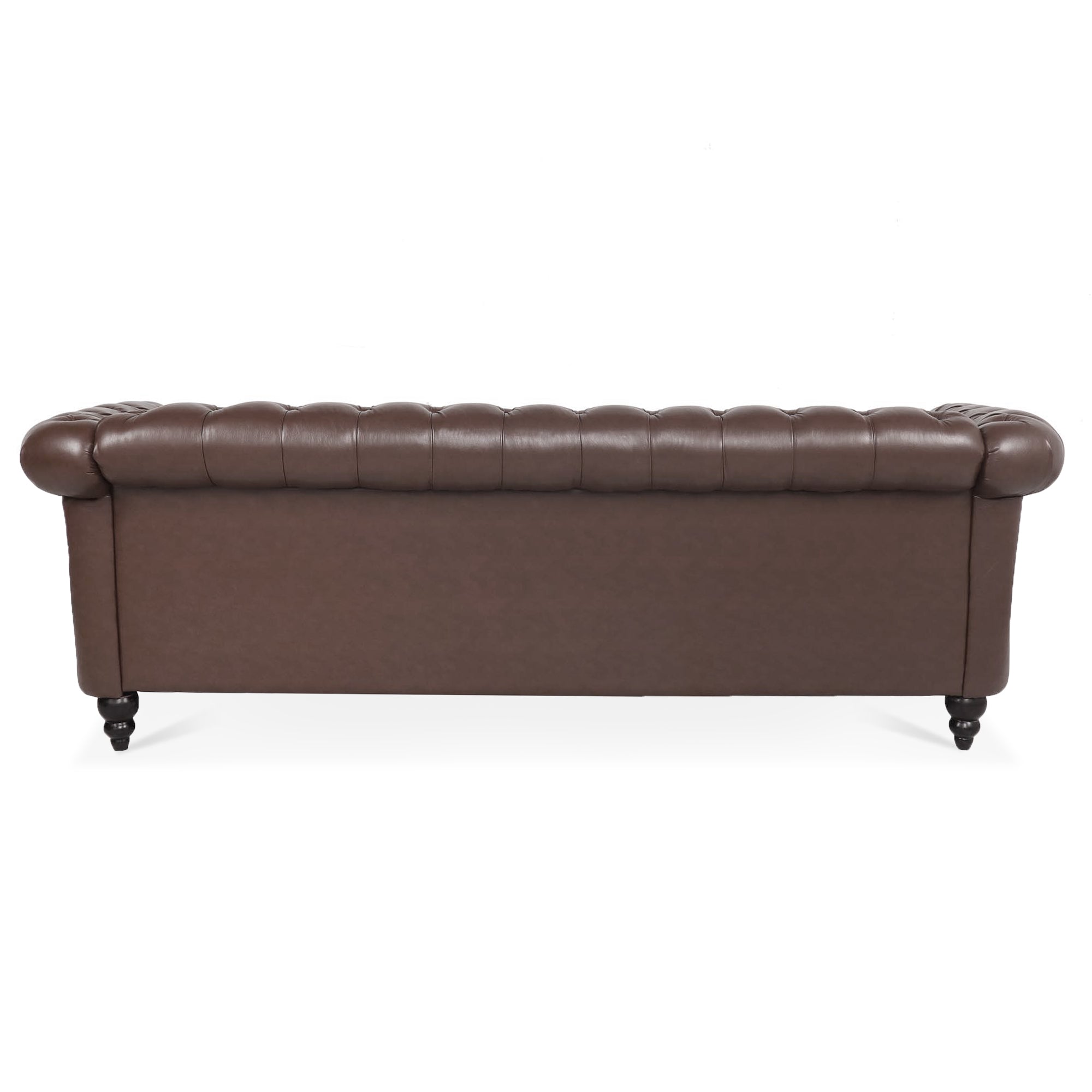 Retro Chesterfield Style Sofa, 3-Seater, PU Leather