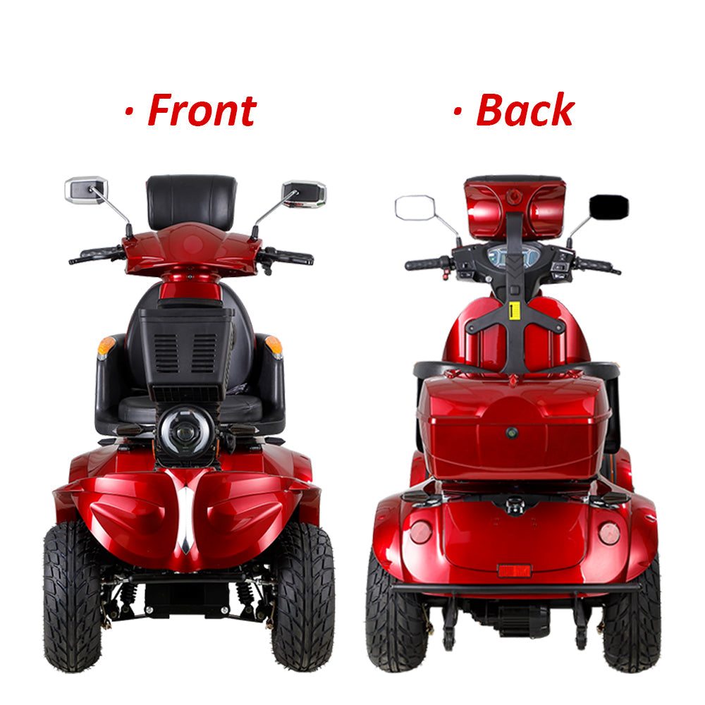 Eeeza DJD Adjustable Electric Mobility Scooter, 1000W 60V 20Ah