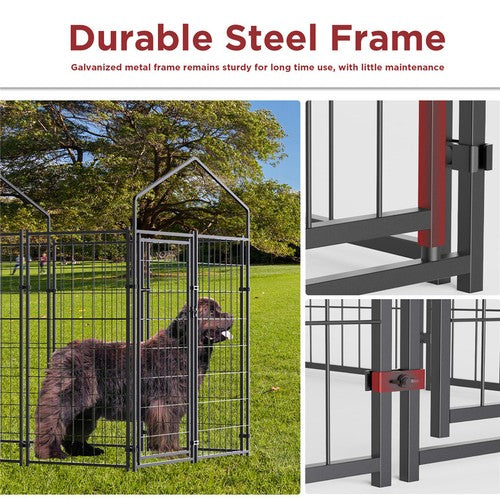 Extra Large Welded Wire Dog Kennel Pet Playpen Outdoor Heavy Duty Dog Crate Cage