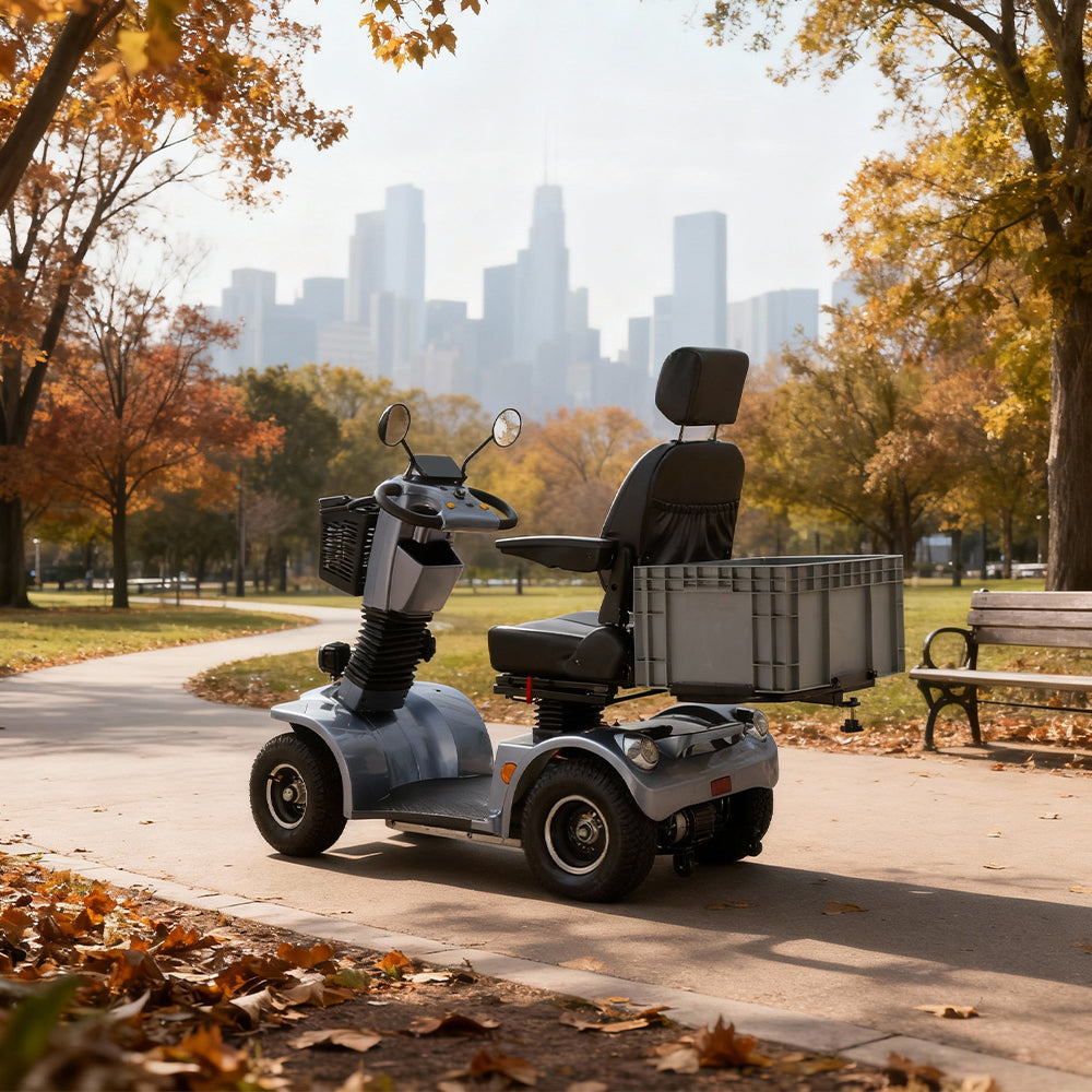 Eeeza BSHC Adjustable Electric Mobility Scooter, 500W 48V 20Ah