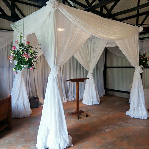 Flexible DIY Wedding Background Stand Wedding Canopy Solid Metal Drape Backdrop