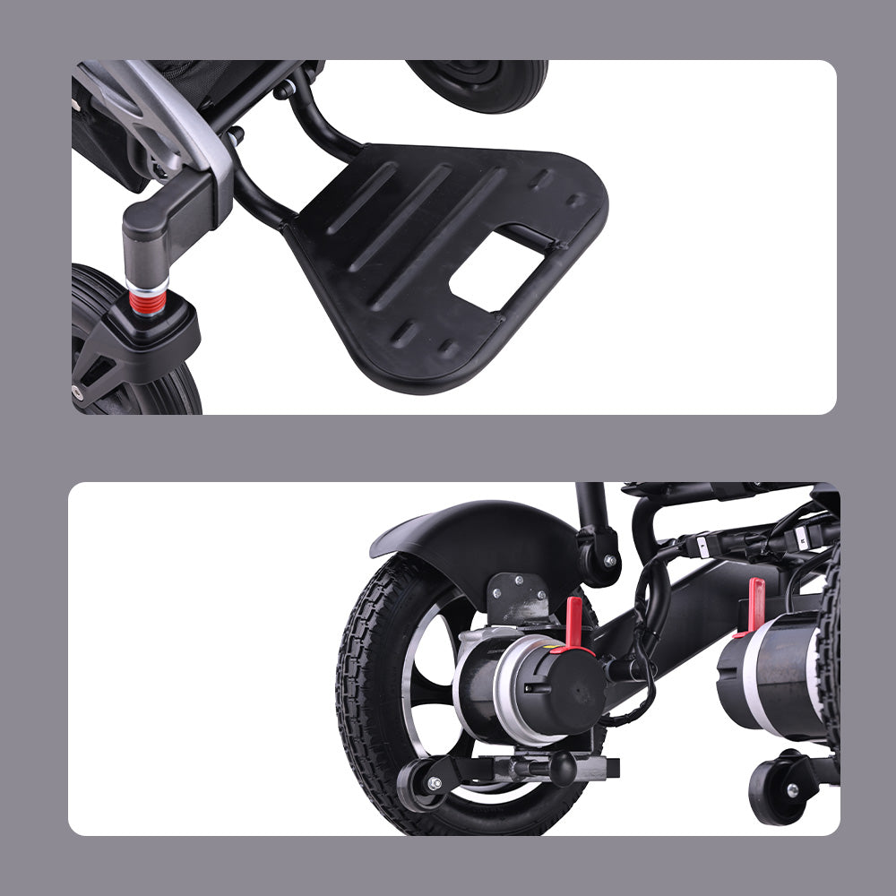 Eeeza 9001 Foldable Portable Electric Wheelchair, 1-6km/h, 24V13A
