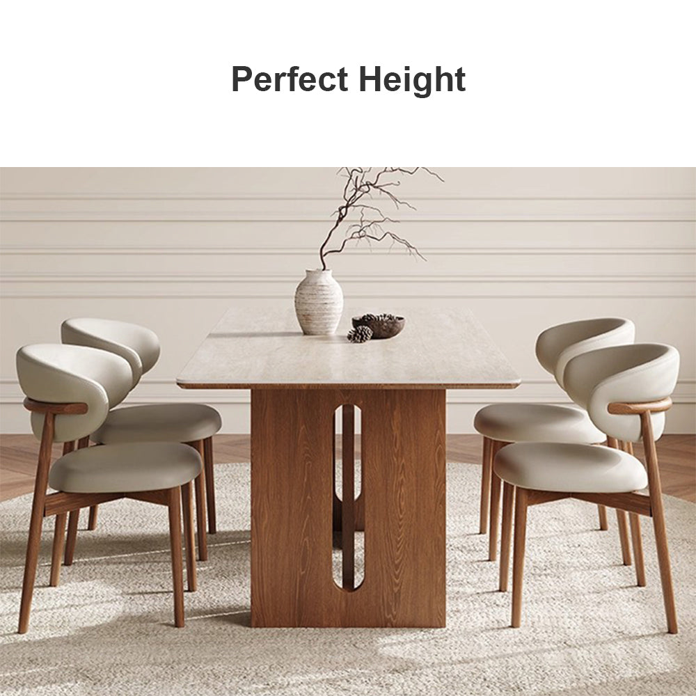 Eeeza Modern Essence Series - Natural Square Dining Table
