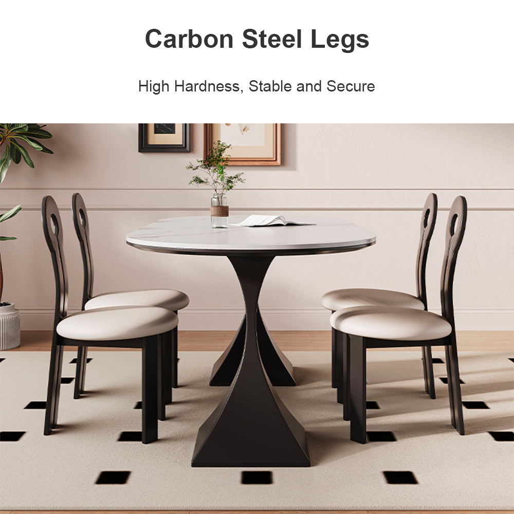 Eeeza Modern Essence Series - Modern Luxe Stone Dining Table