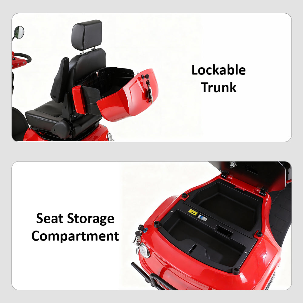 Eeeza Adjustable 500W 48V 20Ah Electric Mobility Scooter