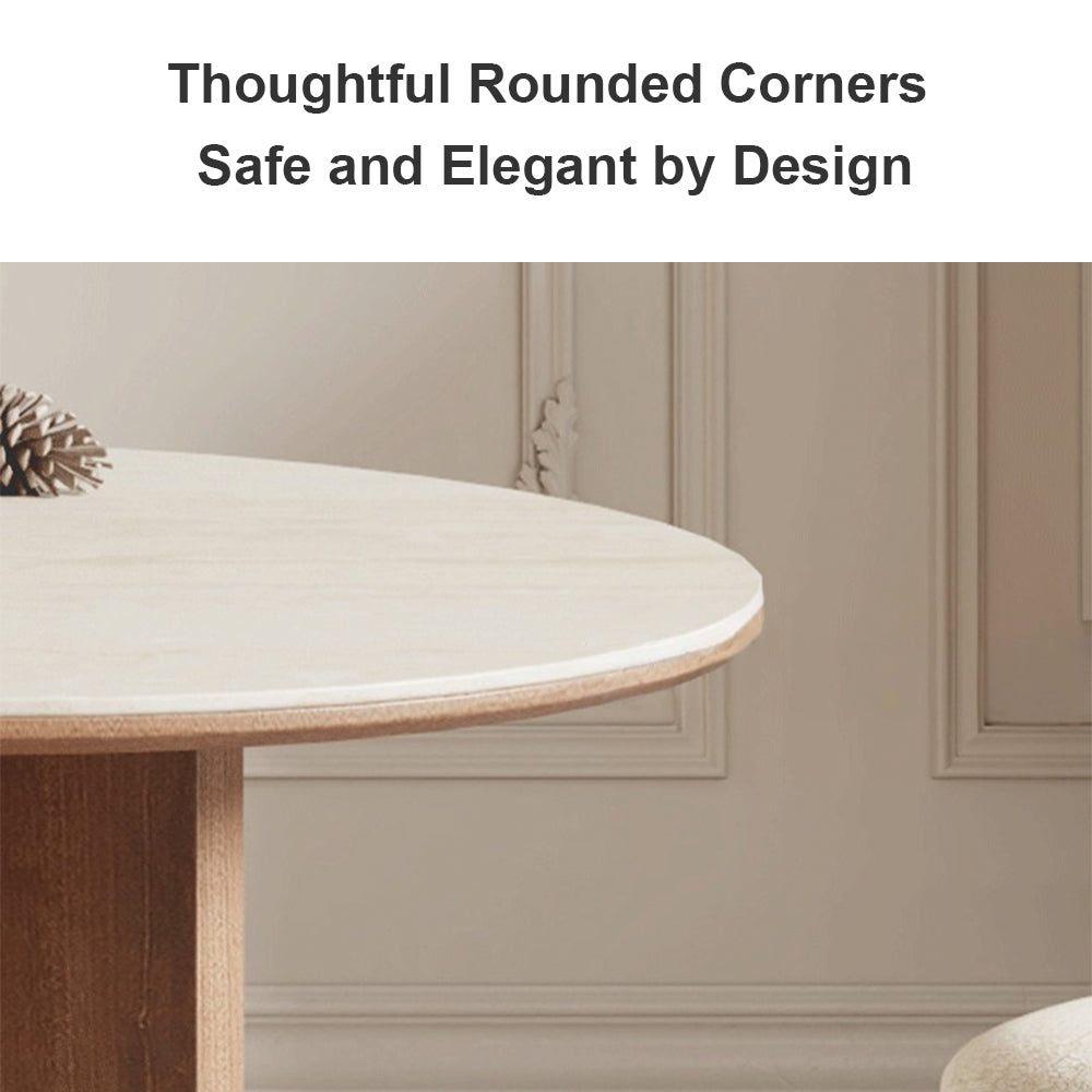 Eeeza Modern Essence Series - Cross-Leg Oval Dining Table