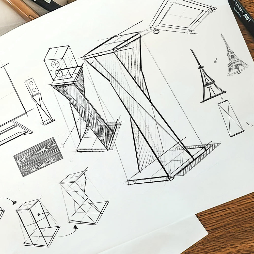 FITUEYES Modern Style Speaker Stand