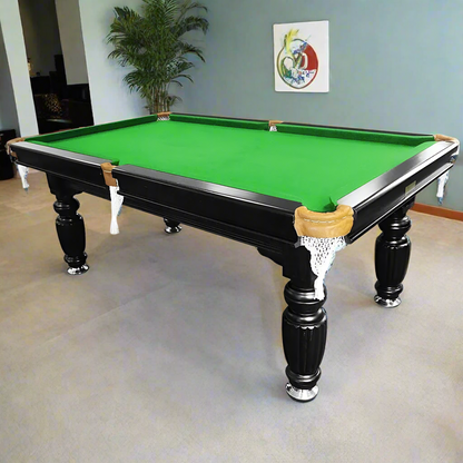 Eeeza 7FT Black Frame Slate Billiard Pool Table With Full Accessories